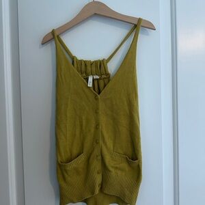 Frenchi Knit Women's Button-Up Tank Top